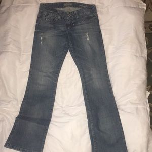 Women's Guess Daredevil Distressed Boot Cut Jeans